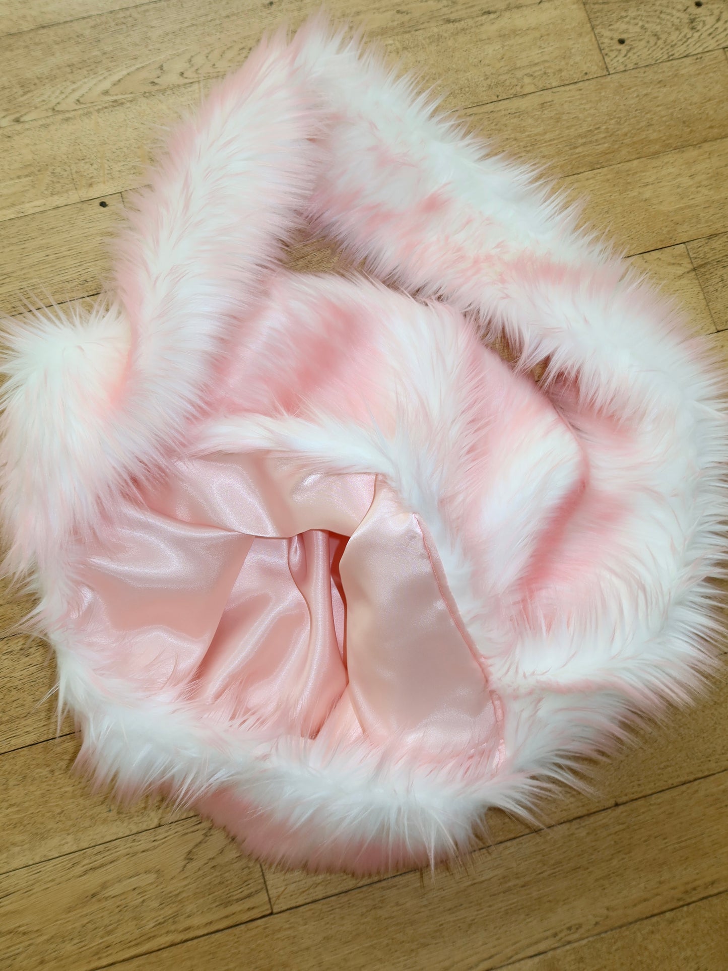 Blush Faux Fur XL Bag