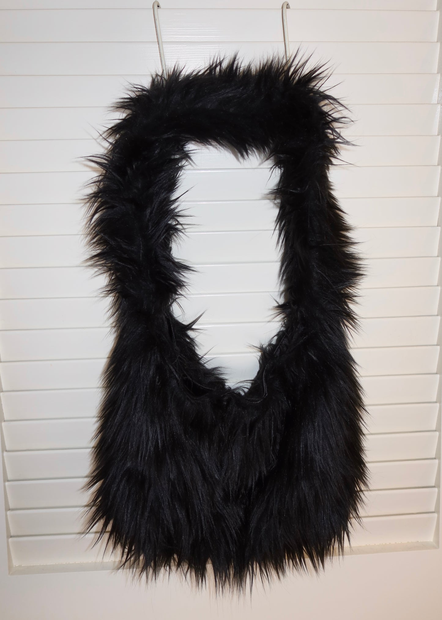 Charcoal Faux Fur Medium Bag